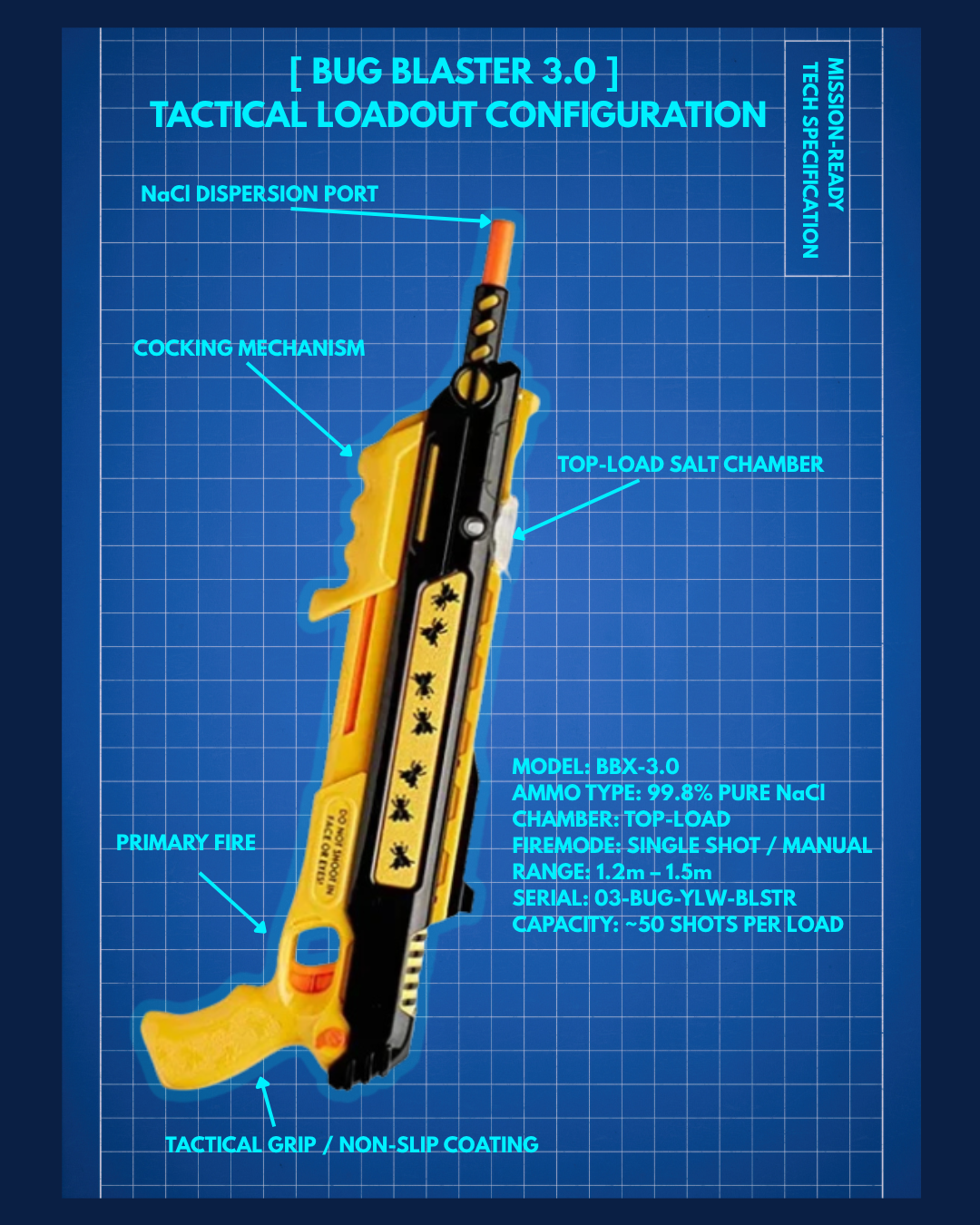 Blast Flies on Sight – Salt-Powered Bug Gun for Backyard Battles