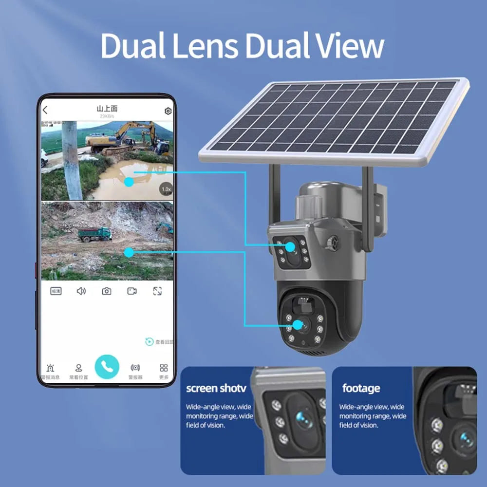 Wireless Solar Powered CCTV Surveillance Camera