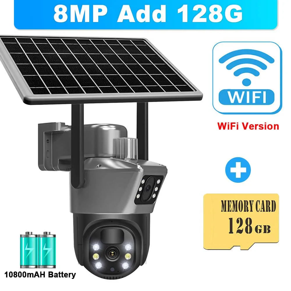 Wireless Solar Powered CCTV Surveillance Camera