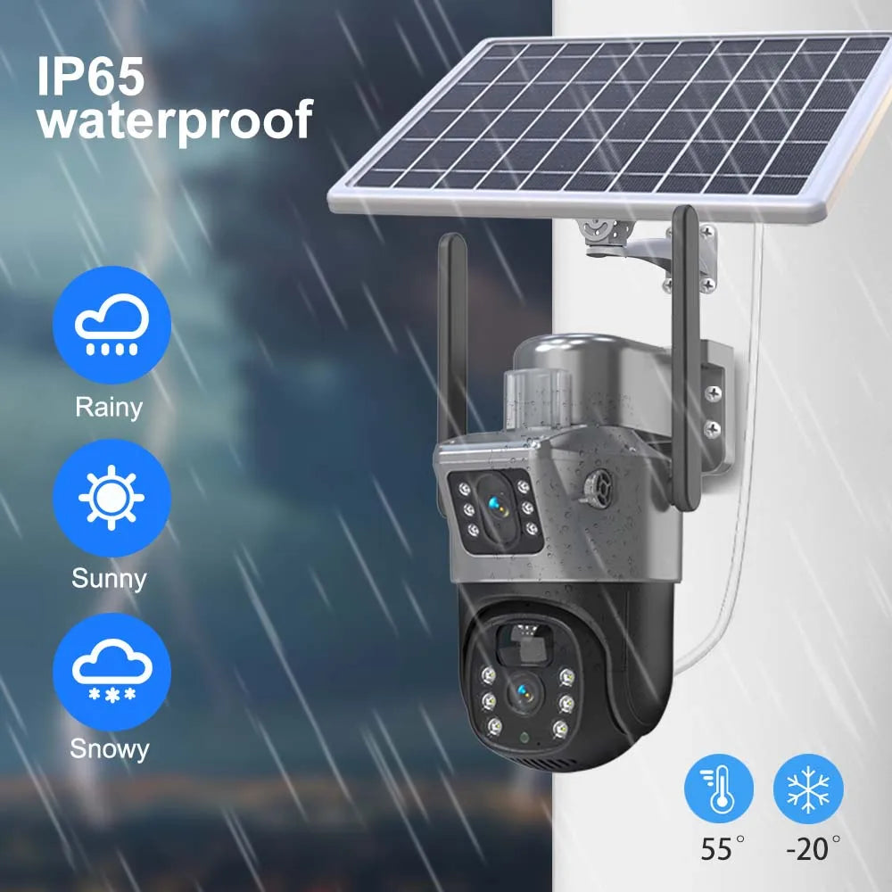 Wireless Solar Powered CCTV Surveillance Camera