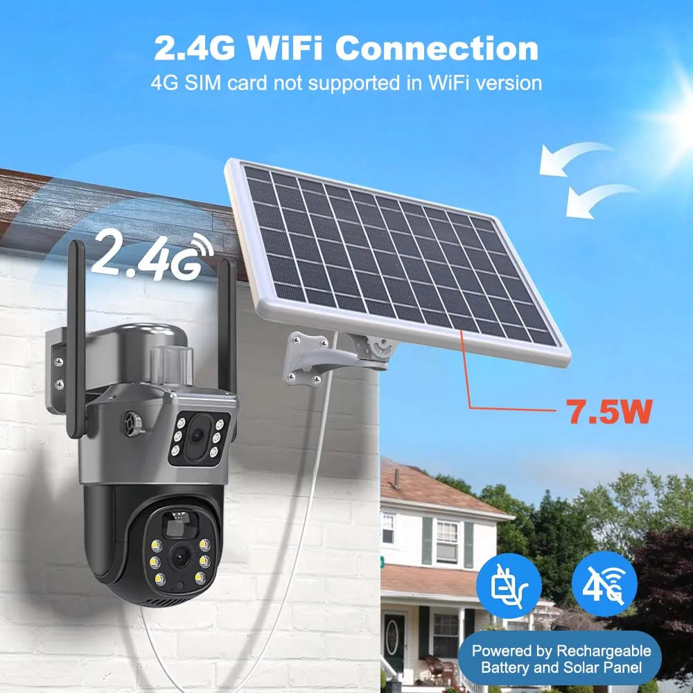 Wireless Solar Powered CCTV Surveillance Camera
