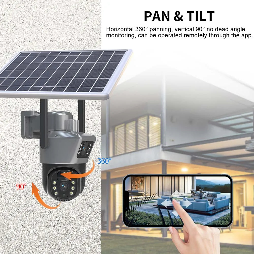 Wireless Solar Powered CCTV Surveillance Camera