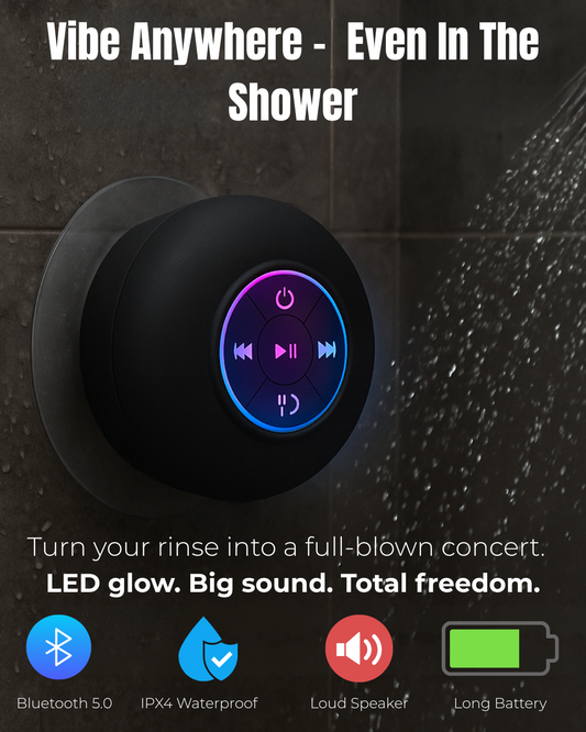 Shower. Sing. Glow. – The Ultimate Waterproof Speaker That Sticks & Plays Anywhere