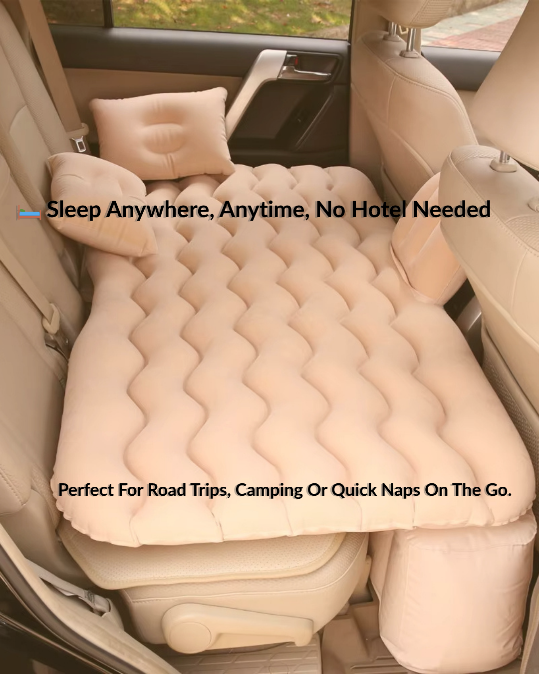 Sleep Anywhere – Inflatable Car Mattress for Road Trips, Camping & Comfort On The Go