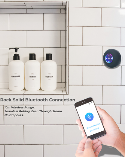 Shower. Sing. Glow. – The Ultimate Waterproof Speaker That Sticks & Plays Anywhere