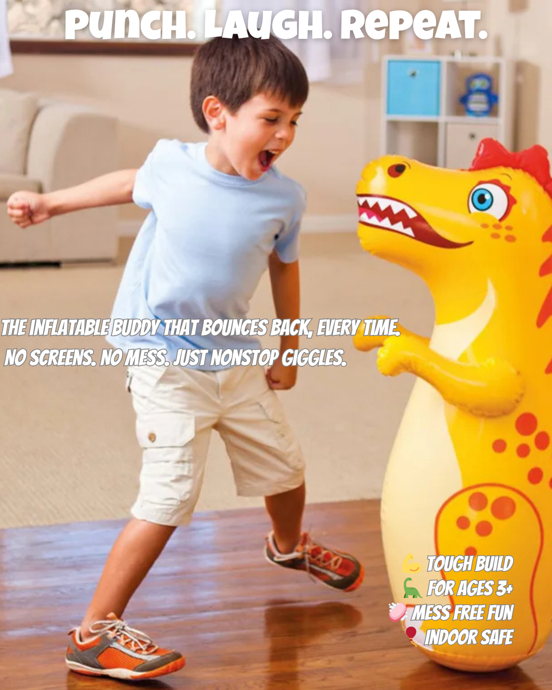 Punch & Play – Inflatable Buddy for Endless Kid Energy