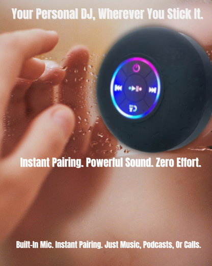 Shower. Sing. Glow. – The Ultimate Waterproof Speaker That Sticks & Plays Anywhere