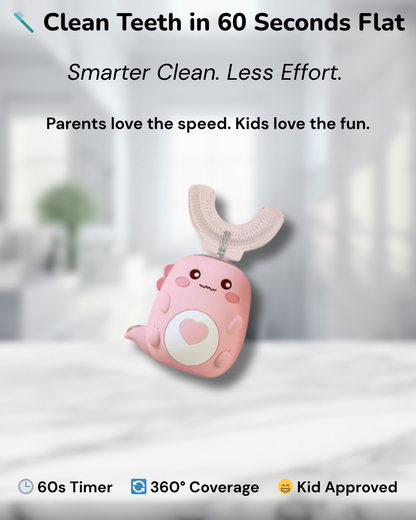 No More Brushing Battles – U Shaped Kids Toothbrush for Calm, Easy Cleaning
