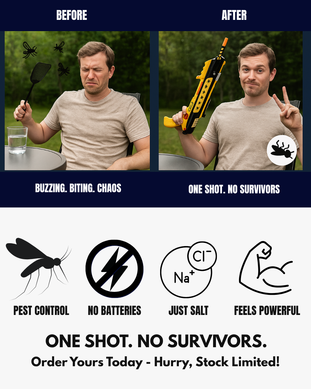Blast Flies on Sight – Salt-Powered Bug Gun for Backyard Battles