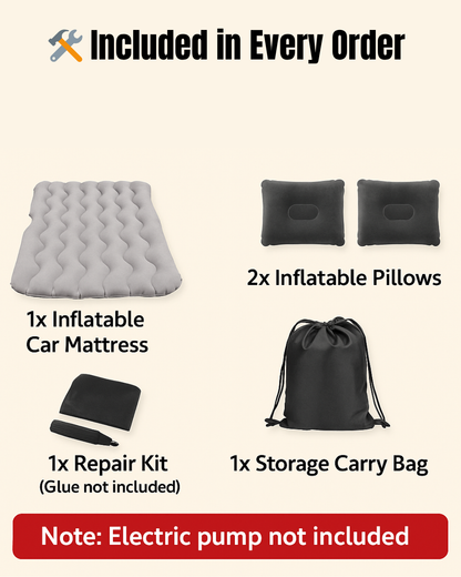 Sleep Anywhere – Inflatable Car Mattress for Road Trips, Camping & Comfort On The Go