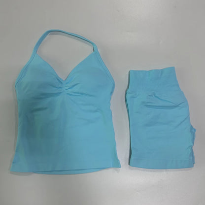 2 Piece Women's Seamless Scrunch Bum Activewear