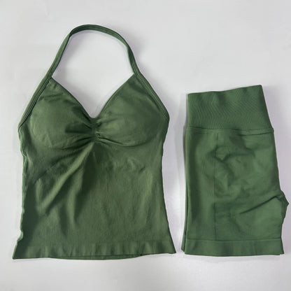 2 Piece Women's Seamless Scrunch Bum Activewear