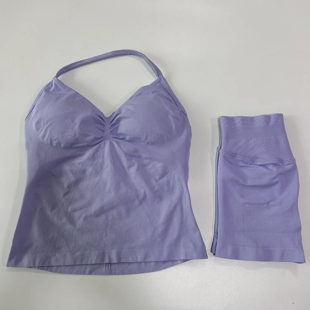 2 Piece Women's Seamless Scrunch Bum Activewear