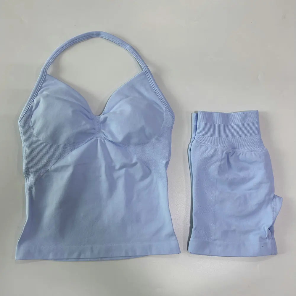 2 Piece Women's Seamless Scrunch Bum Activewear