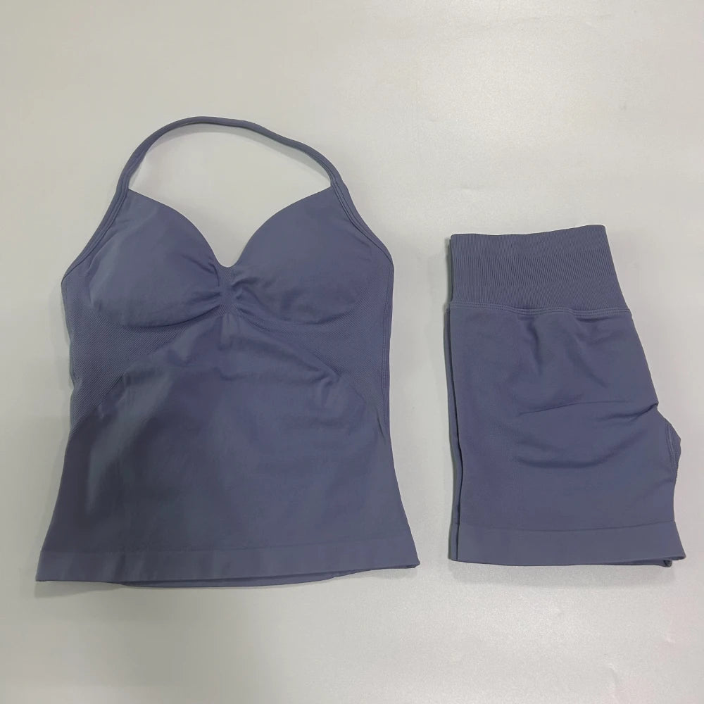 2 Piece Women's Seamless Scrunch Bum Activewear