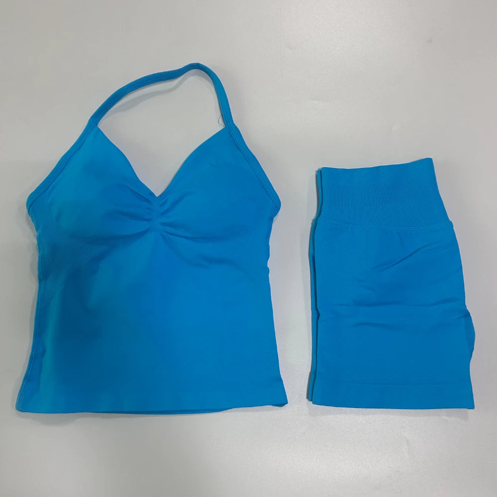 2 Piece Women's Seamless Scrunch Bum Activewear