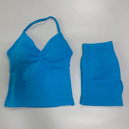 2 Piece Women's Seamless Scrunch Bum Activewear