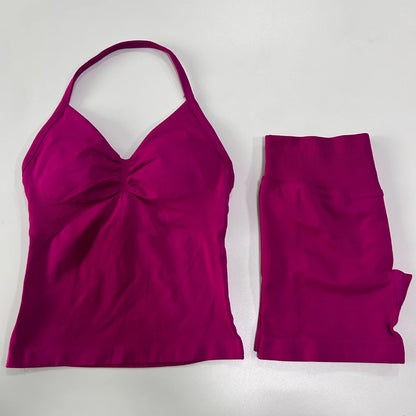 2 Piece Women's Seamless Scrunch Bum Activewear