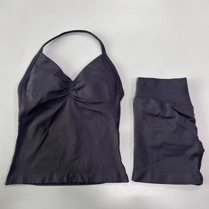 2 Piece Women's Seamless Scrunch Bum Activewear