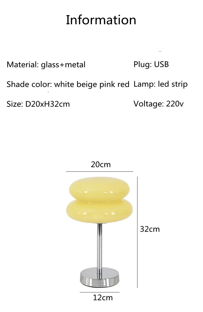 Macaron Glass Table Lamp