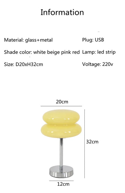 Macaron Glass Table Lamp