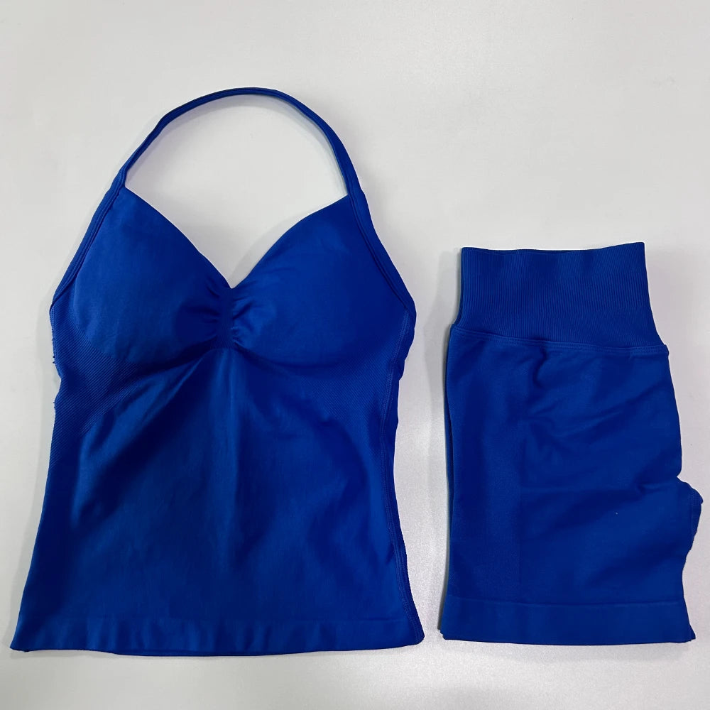 2 Piece Women's Seamless Scrunch Bum Activewear