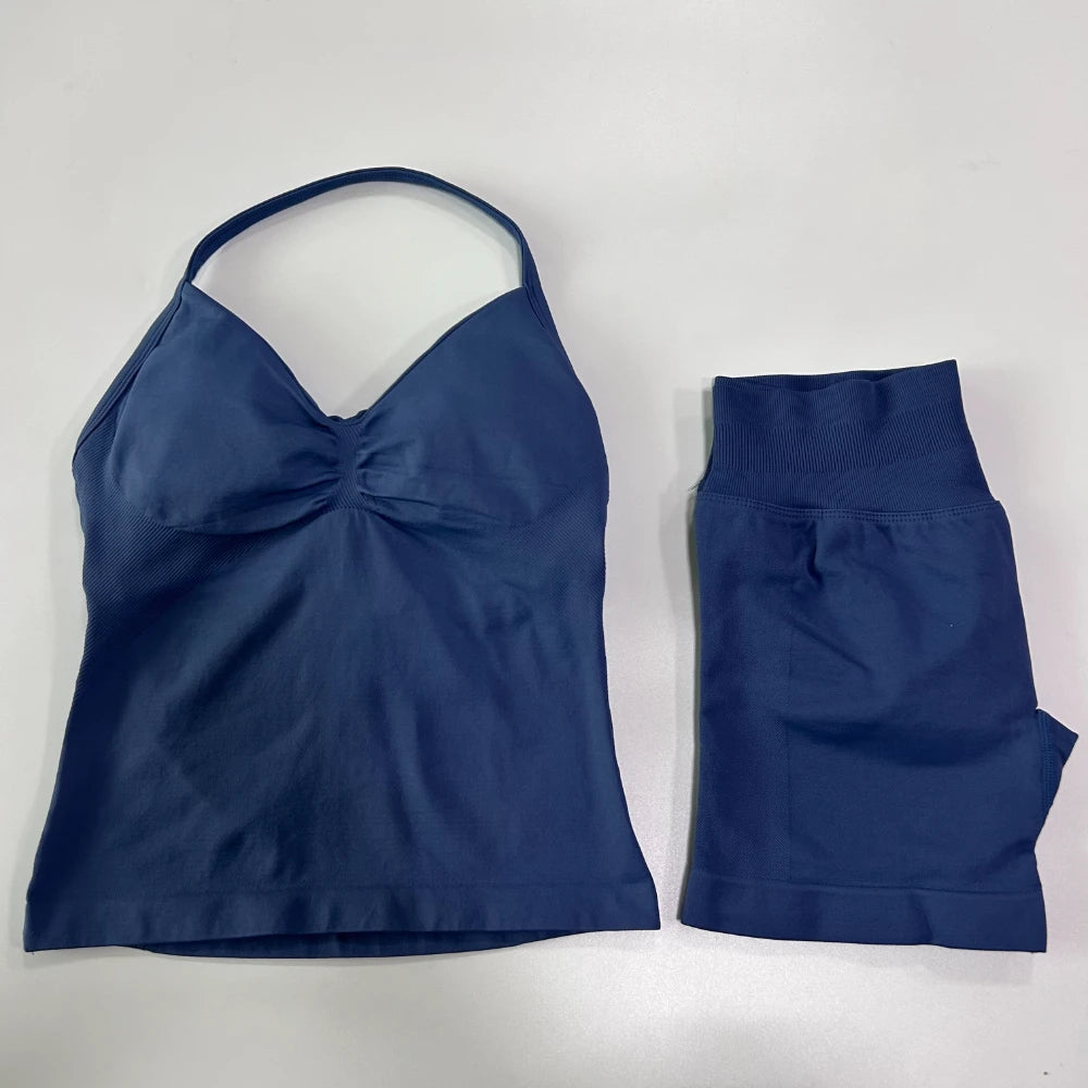 2 Piece Women's Seamless Scrunch Bum Activewear