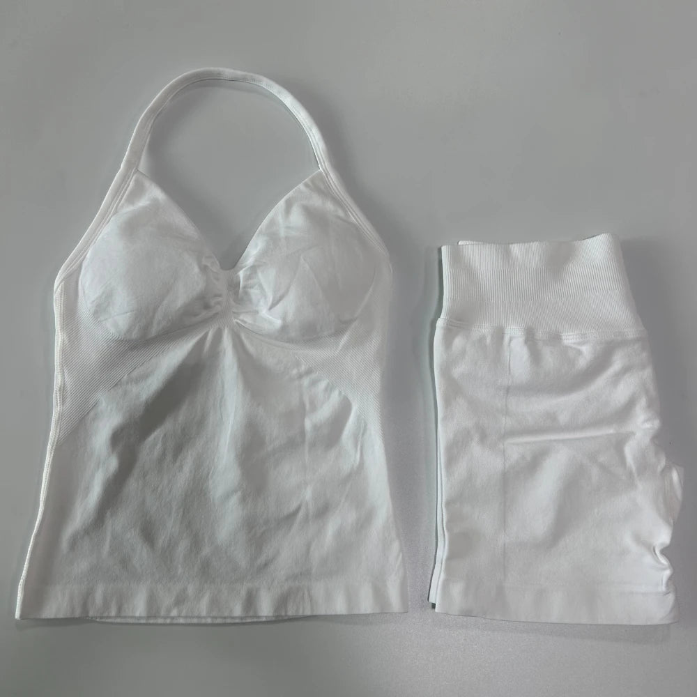 2 Piece Women's Seamless Scrunch Bum Activewear