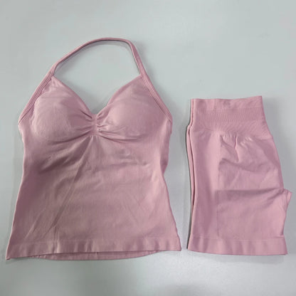 2 Piece Women's Seamless Scrunch Bum Activewear