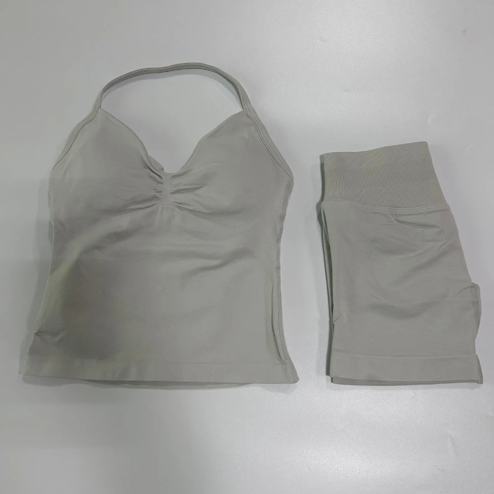 2 Piece Women's Seamless Scrunch Bum Activewear