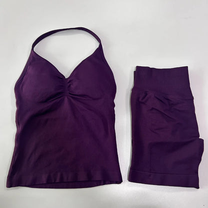 2 Piece Women's Seamless Scrunch Bum Activewear